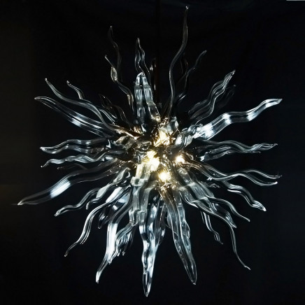 Flowery Hand Blown Glass Chandelier for Home Decoration (YK-D77)
