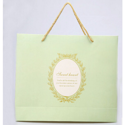 Foldable Custom Paper Shopping Bag with Handles