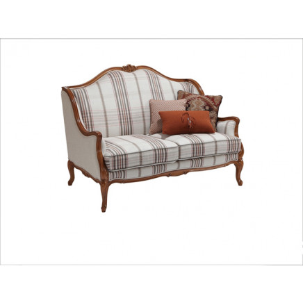 French Modern Living Room Furniture Fabric 2 Seat Love Sofa (H322)