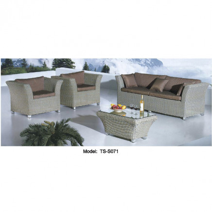 Garden Outdoor Patiio Rattan Dining Leisure Modern Sofa