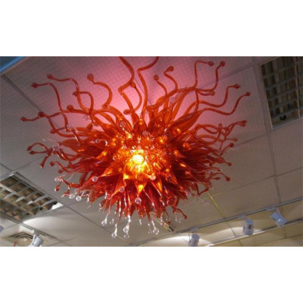 Glass Chandelier LED Hanging Pendant Light