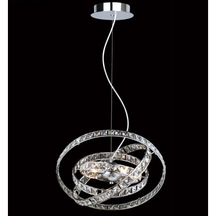 Glass+chrome metalware Pendant Lamps (MD4093-4T)