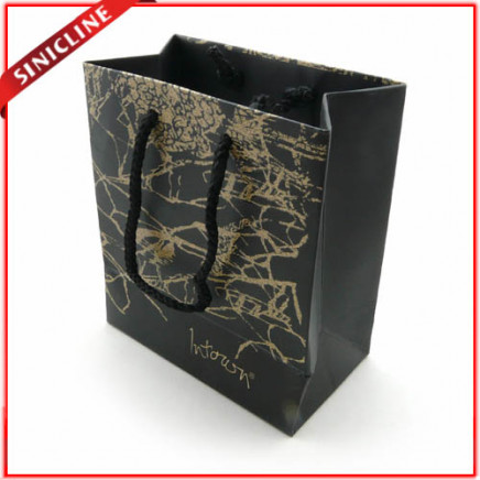 Gold Stamp Thicken Paper Bag with Nylon Rope