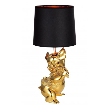 Golden Fabric Resin E27 Hotel Bedside Table Lighting (MT5115-GDB)