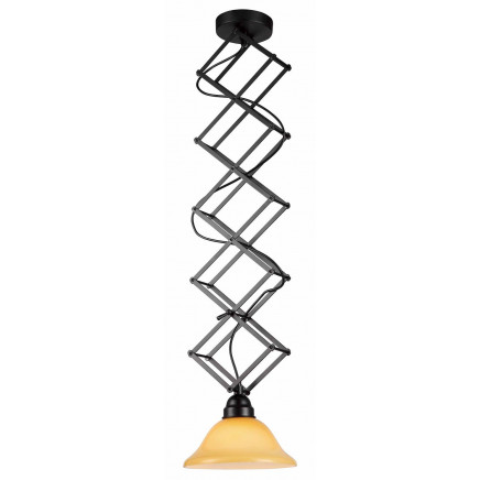 Good Quality Glass Steel Amber Pendant Light for Home (MD4229B-AB)