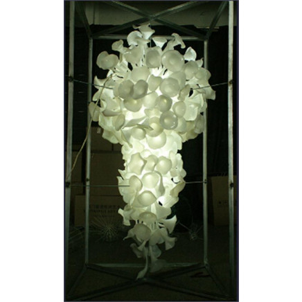 Gorgeous Mouth Blown Glass LED Chandelier for Villa Decoration