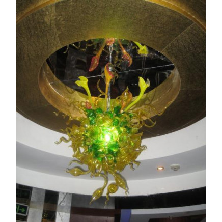 Hand Glass Pendant Lamp for Lobby Decoration (YK-D115)
