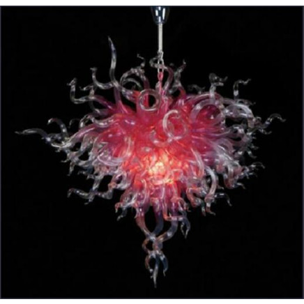 Hanging Blown Glass Chandelier for Antique Design