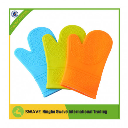 Heat Resistant Waterproof Silicone Oven Barbecue Cooking Gloves