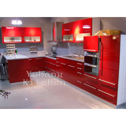 High Gloss/Matt Finished Lacquer Kitchen Cabinet (M-L40)