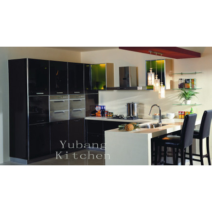 High Gloss/Matt Finished Lacquer Kitchen Cabinet (M-L43)