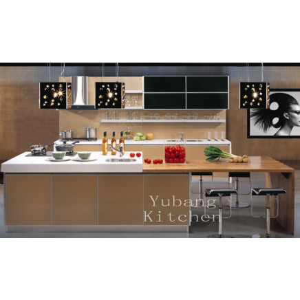 High Gloss/Matt Finished Lacquer Kitchen Cabinet (M-L48)