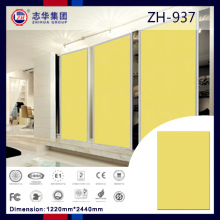 High Gloss Yellow UV MDF Panel (ZH-937)