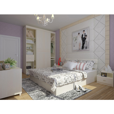 High Light White Modern Bedroom Wardrobe-W30