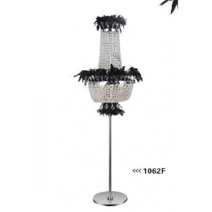 High Quality Decorative Crystal/Carbon Steel/ Feather Floor Lamps (1062F)