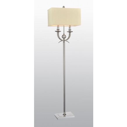 High Quality Modern Copper Floor Lamp with Fabric Lampshade (8023-038F)