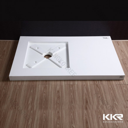 High Quality Solid Surface Shower Pan in White Color