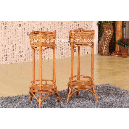 Home Living Room Hotel Plant Stand Rattan Furniture