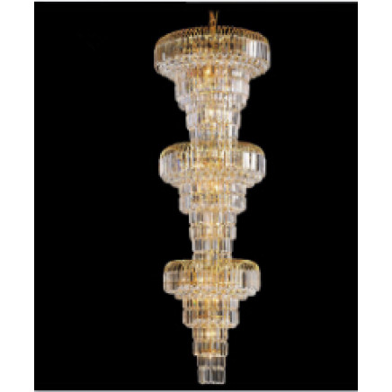 Hot Sale Fashion Style Spiral Down Crystal Chandelier with Bead Lamp