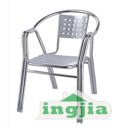 Hotel Metal Outdoor Patio Leisure Coffee Dining Chair (JC-06B)