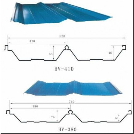 Hv410/Hv380 Blue Corrugated Roofing Sheet for House
