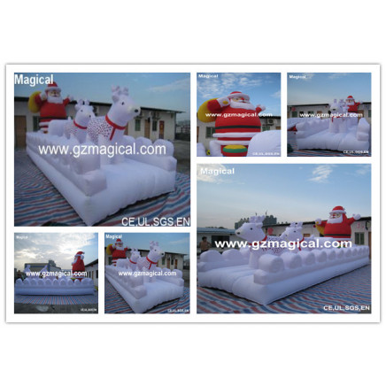 Inflatable Snowfield with Santa Claus (MIC-255)
