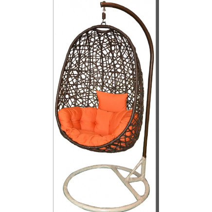 Iron Frame Garden Patio Outdoor Rattan Swing Chair (JJ-S823)