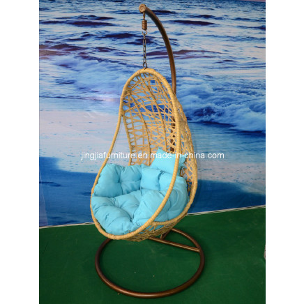 Iron Outdoor Rattan Garden Swing Hanging Chair (JJ-S838)