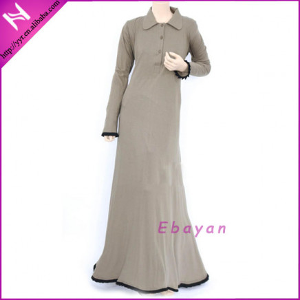 Jersey Elegant Muslim Long Dress