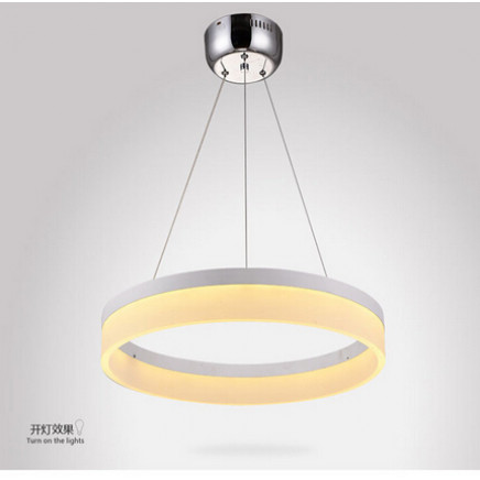 LED Annular Crystal Chandelier Lamp