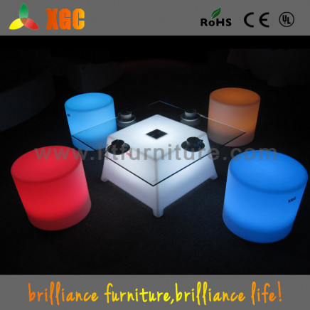 LED Coffee Table Rental Patio Lighted Furniture