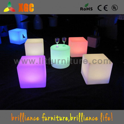 LED Cube Seat/Plastic Light Cube/LED Cube Seat Lighting