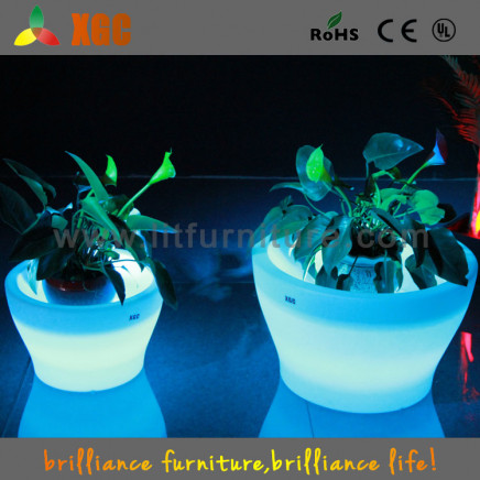 LED Glowing Vase/LED Light up Flower Pot/Planting Pot with Lighting