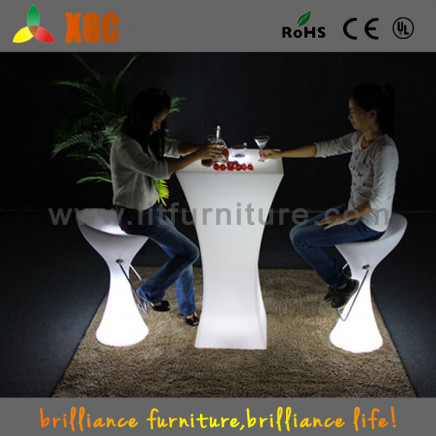LED Plastic Table / LED High Stool / Bar Furniture Chair