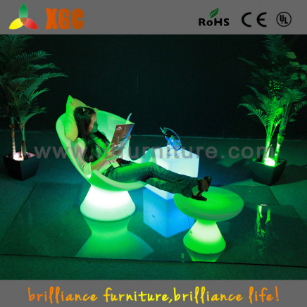 LED Sofa Outdoor Plastic Sofa / Tables and Sofa for Events