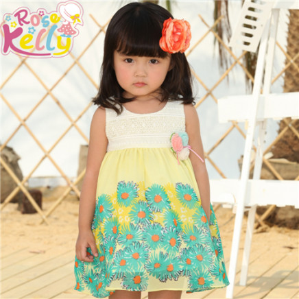 Latest New Flower Floral Children Clothing, Baby Clothes