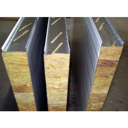 Lightweight Durable Strong Structural Rock Wool Sandwich Panels for Wall
