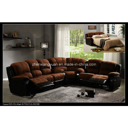 Living Room Furniture Microfiber Sectional Sofa Fabric Sofa