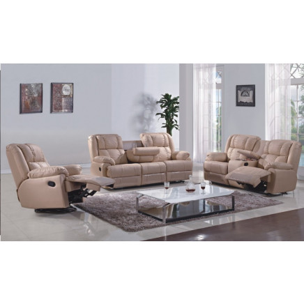Living Room Furniture Recliner Leather Sofa Set (2643)