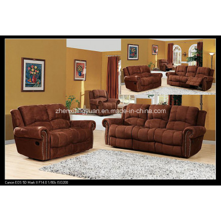Living Room Microfiber Recliner Chesterfield Sofa Luxury Sofa Set