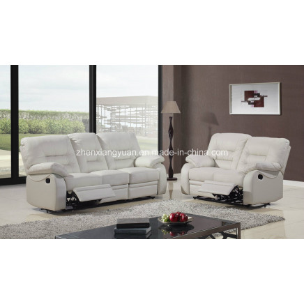 Living Room Sofas Reclinable White Bonded Leather Sofa Promiton Sales