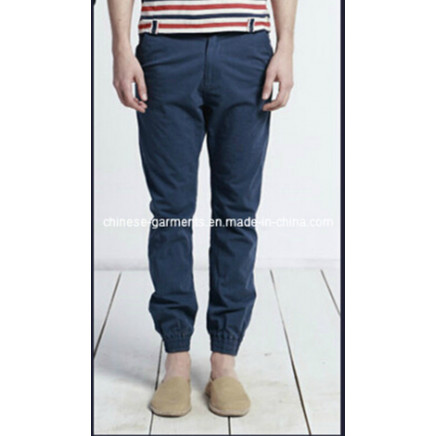 Long Black Cotton Pants for Men