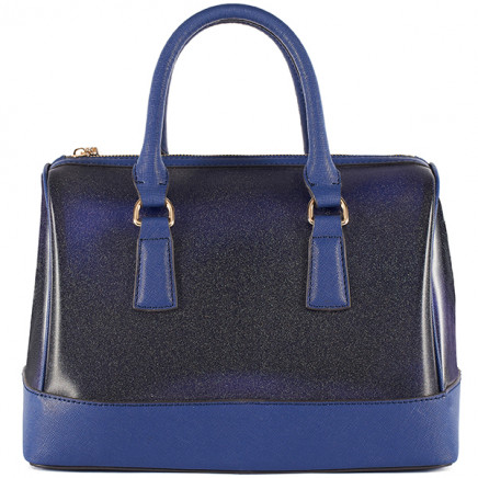 Luxury Shining Blue Leather Ladies Handbags Desinger Handbags (S581-B2700)