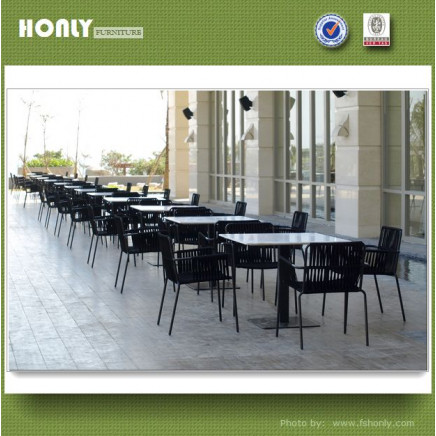Marble Top Outdoor Furniture Tables Luxury Restaurant Table Set