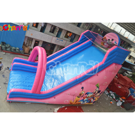 Mickey Pink China Inflatable Slide for Girls Bb220