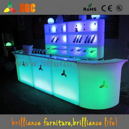 Mobile Bar Table with Lighting