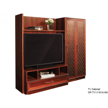 Modern Built in TV Cabinet with Leather (TV11161A169)
