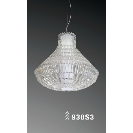 Modern Clear PC Carbon Steel Pendant Lamp (930S3)