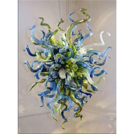 Modern Colorful Artificial Blowing Glass Chandelier Lighting