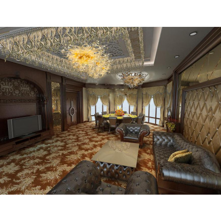 Modern Design Blown Glass Chandelier Ceiling Sculpture